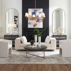 Repose Ivory Oversized Bench - Ornate Home