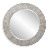 Repose Whitewash Round Mirror - Ornate Home
