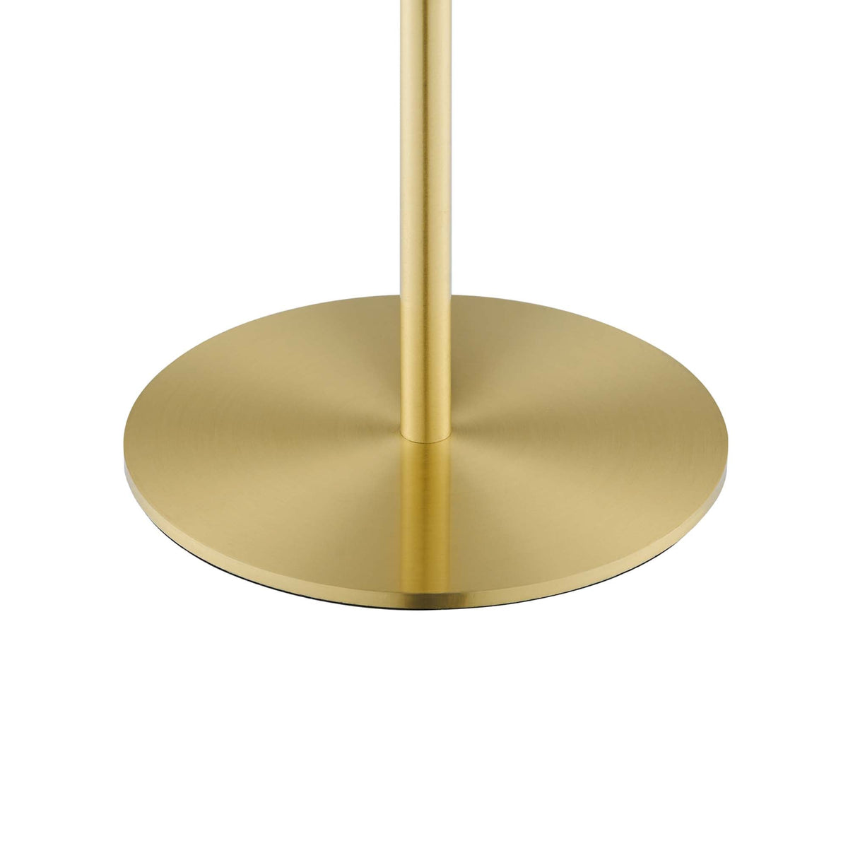 Reprise White/Satin Brass Glass Sphere Glass and Metal Table Lamp - Ornate Home