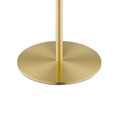 Reprise White/Satin Brass Glass Sphere Glass and Metal Table Lamp - Ornate Home