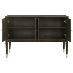 Reseda Ash Brown 4-door Dining Sideboard Server with Shelves - Ornate Home