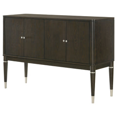 Reseda Ash Brown 4-door Dining Sideboard Server with Shelves - Ornate Home