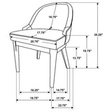 Reseda Ash Brown 7-piece Rectangular Dining Set - Ornate Home