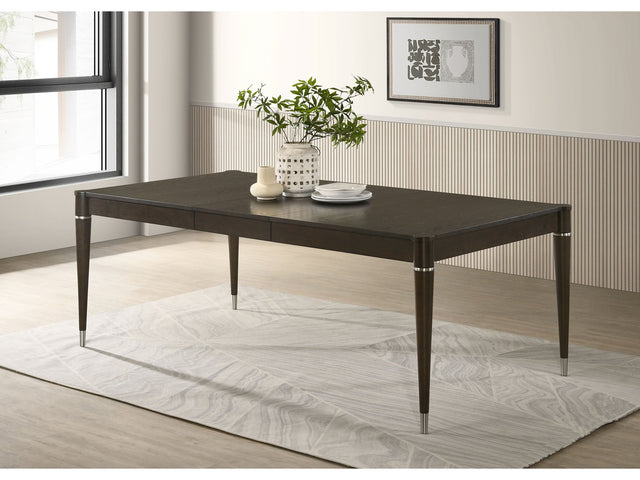 Reseda Ash Brown 81-inch Extension Leaf Dining Table - Ornate Home