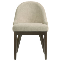 Reseda Beige Upholstered Dining Side Chair (Set of 2) - Ornate Home