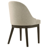 Reseda Beige Upholstered Dining Side Chair (Set of 2) - Ornate Home