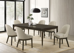 Reseda Beige Upholstered Dining Side Chair (Set of 2) - Ornate Home