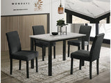 Resia Black Dining Chair (Set of 2) - Ornate Home