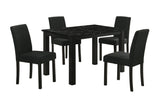 Resia Black Dining Set - Ornate Home