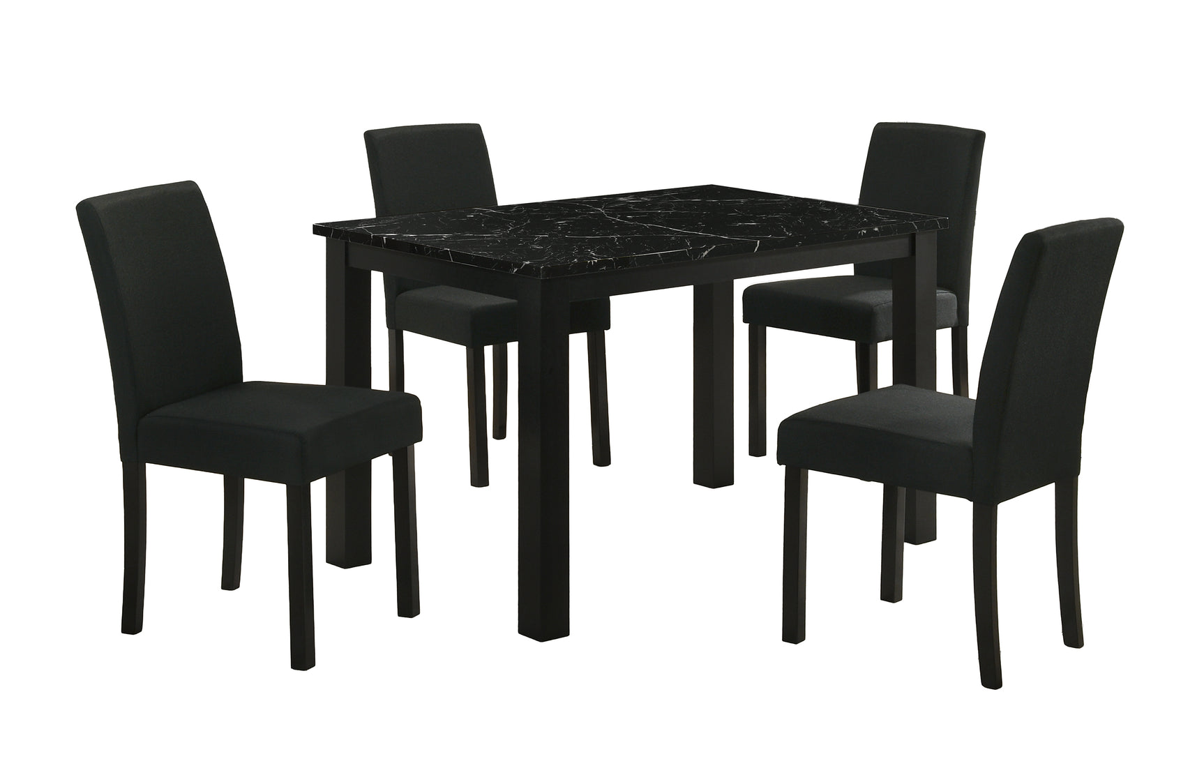 Resia Black Dining Set - Ornate Home