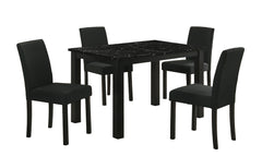 Resia Black Dining Set - Ornate Home