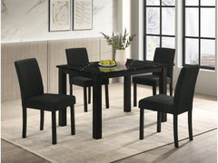 Resia Black Dining Set - Ornate Home
