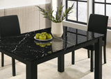 Resia Black Dining Table - Ornate Home