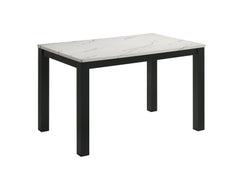 Resia Black/White Dining Set - Ornate Home