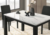 Resia Black/White Dining Set - Ornate Home