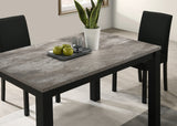Resia Concrete/Black Dining Set - Ornate Home