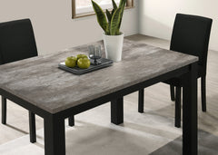 Resia Concrete/Black Dining Set - Ornate Home