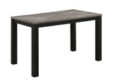 Resia Concrete/Black Dining Set - Ornate Home