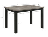 Resia Concrete/Black Dining Set - Ornate Home