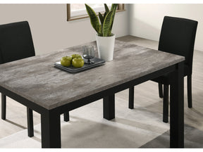 Resia Concrete/Black Dining Table - Ornate Home