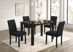 Resia Black Dining Chair (Set of 2) - Ornate Home