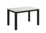 Resia White/Black Dining Table - Ornate Home