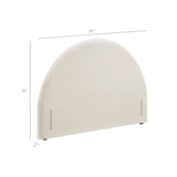 Resort Alabaster Performance Velvet Arched Headboard