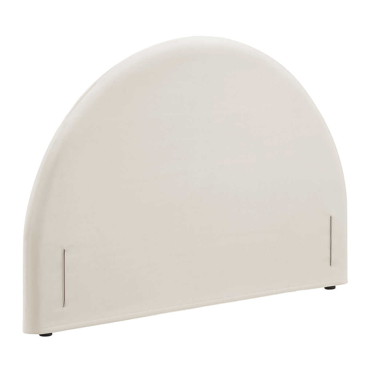 Resort Alabaster Performance Velvet Arched Headboard