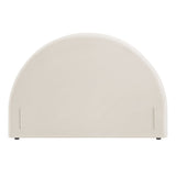 Resort Alabaster Performance Velvet Arched Headboard