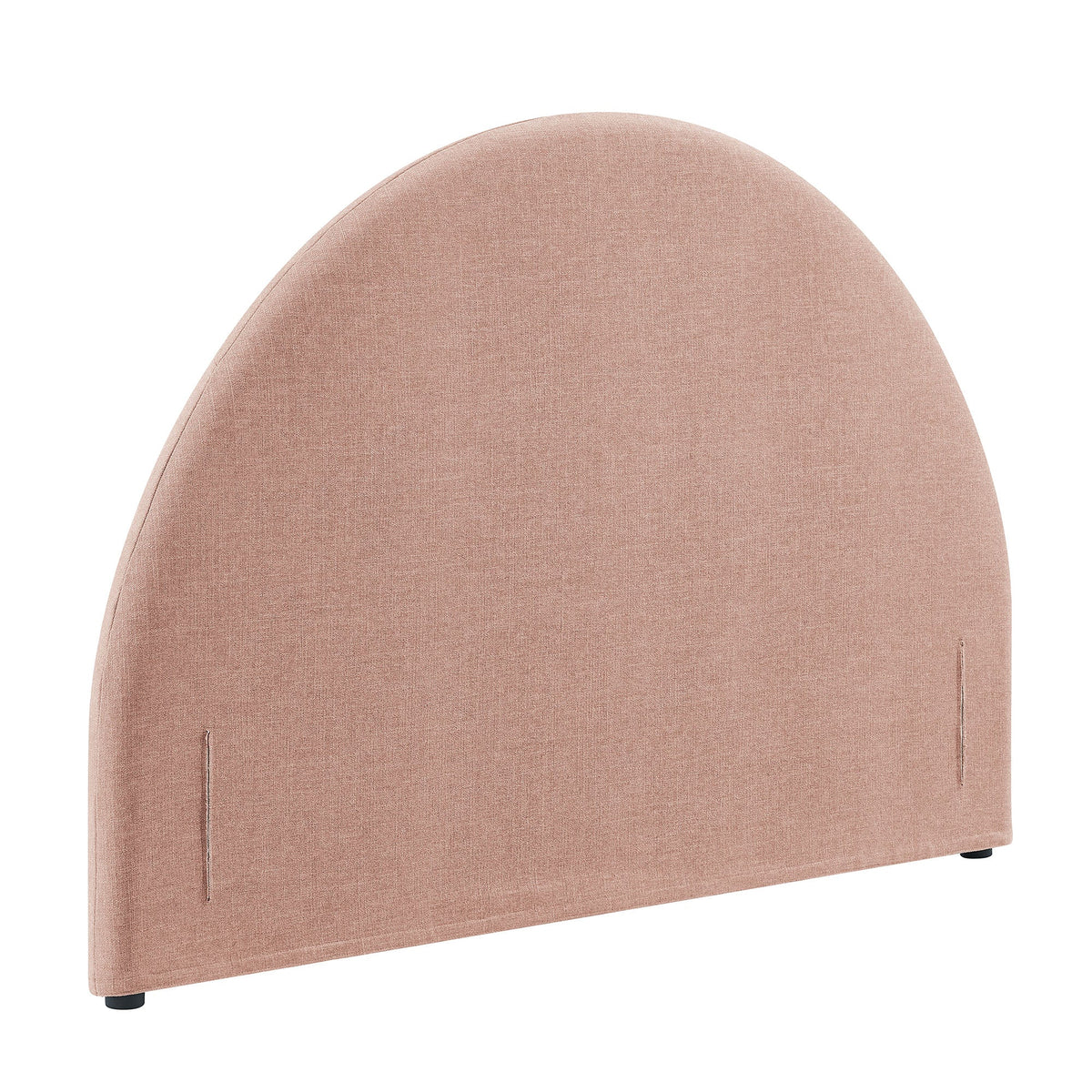 Resort Blush Queen Woven Upholstered Fabric Arched Headboard - Ornate Home