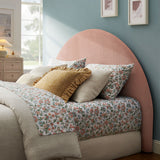 Modway Blush Resort Queen Woven Upholstered Fabric Arched Headboard