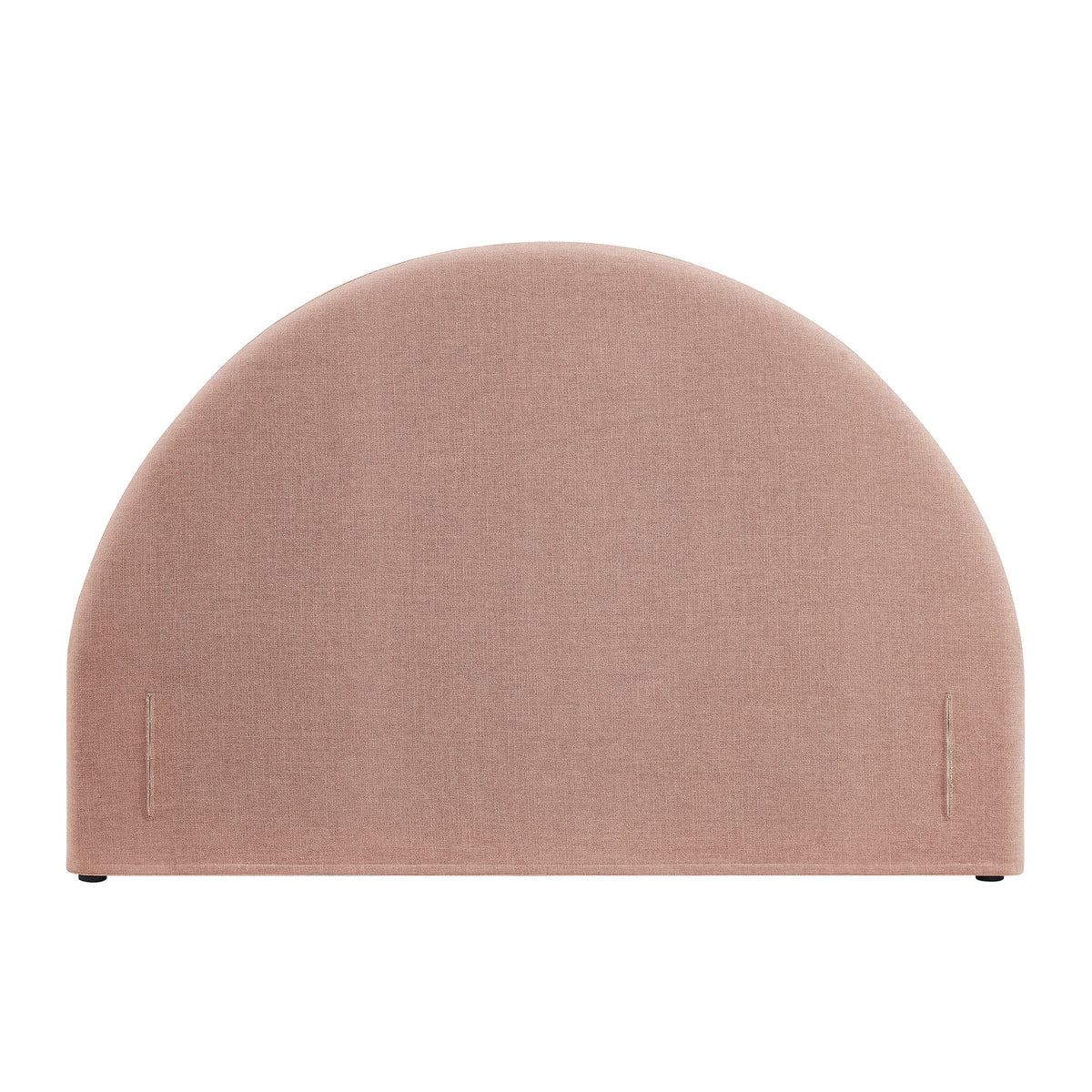 Resort Blush Queen Woven Upholstered Fabric Arched Headboard