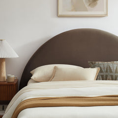Resort Chocolate Brown Full Arched Performance Velvet Storage Platform Bed Frame - Ornate Home