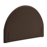 Resort Chocolate Brown Performance Velvet Arched Headboard
