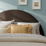 Resort Chocolate Brown Performance Velvet Arched Headboard