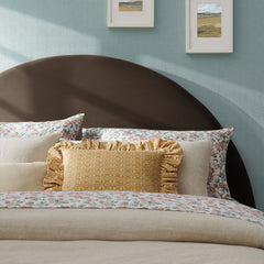 Resort Chocolate Brown Performance Velvet Arched Headboard - Ornate Home