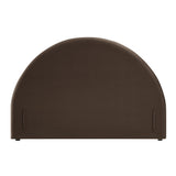 Resort Chocolate Brown Performance Velvet Arched Headboard