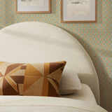 Resort Ecru Queen Woven Upholstered Fabric Arched Headboard