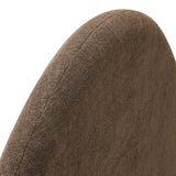 Resort Mocha Queen Woven Upholstered Fabric Arched Headboard - Ornate Home