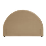 Resort Taupe Performance Velvet Arched Headboard - Ornate Home