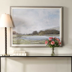 Restful Vista-Awe Multicolor Landscape Art - Ornate Home