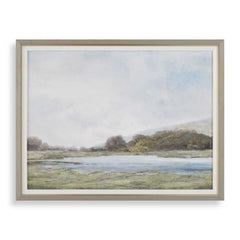 Restful Vista-Awe Multicolor Landscape Art - Ornate Home