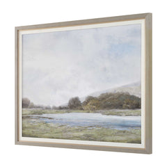 Restful Vista-Awe Multicolor Landscape Art - Ornate Home