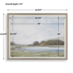 Restful Vista-Awe Multicolor Landscape Art - Ornate Home