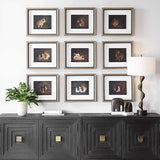 Resting Bunny Multicolor Framed Prints (Set of 9) - Ornate Home