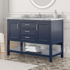 Reston Blue 49" Vanity with Top/ Sink - Ornate Home