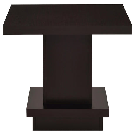 Reston Cappuccino 2-piece Square Coffee and End Table Set - Ornate Home