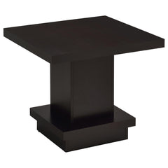 Reston Cappuccino 3-piece Square Coffee and End Table Set - Ornate Home