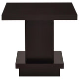 Reston Cappuccino 3-piece Square Coffee and End Table Set - Ornate Home