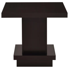 Reston Cappuccino 3-piece Square Coffee and End Table Set - Ornate Home